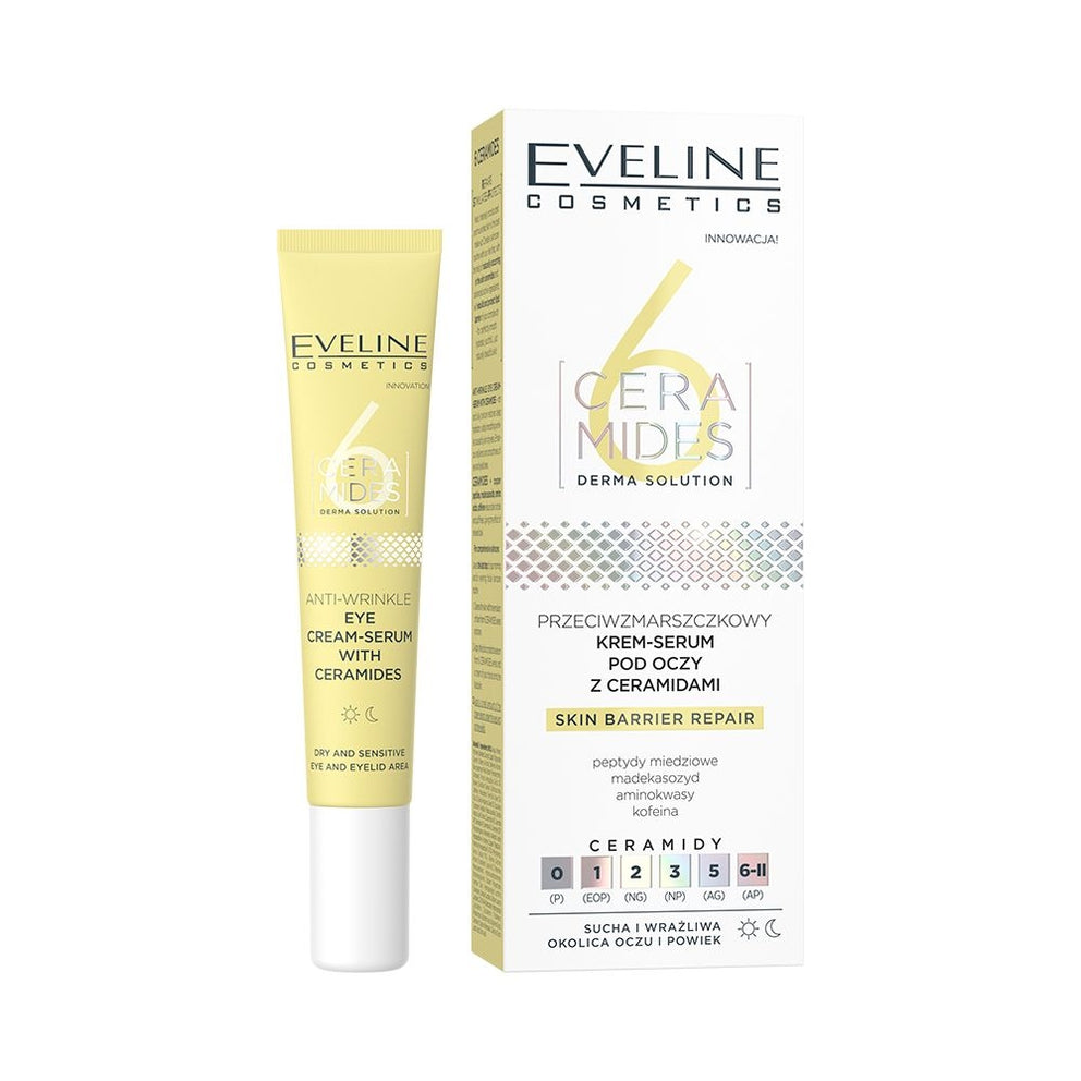 Anti-wrinkle eye cream-serum with ceramides