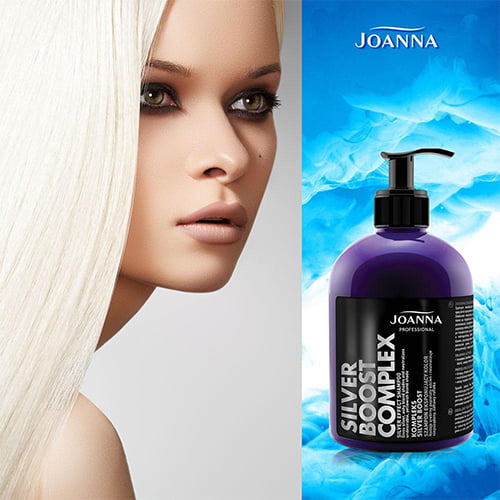 Joanna Professional Silver Boost Complex Shampoo with Silver Colour Hair Boost Effect 500g